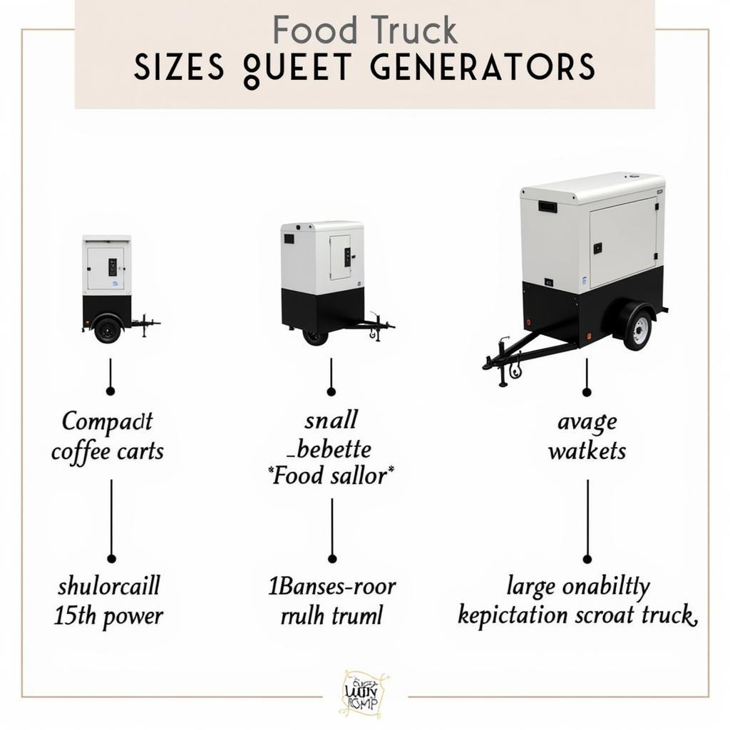 Various Generator Sizes Suitable for Different Food Truck Needs