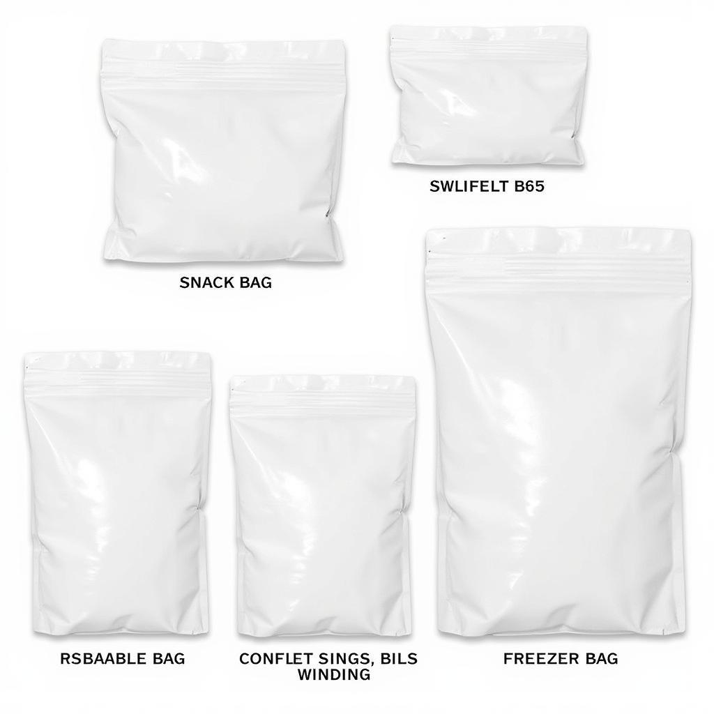 Different Sizes of Resealable Bags