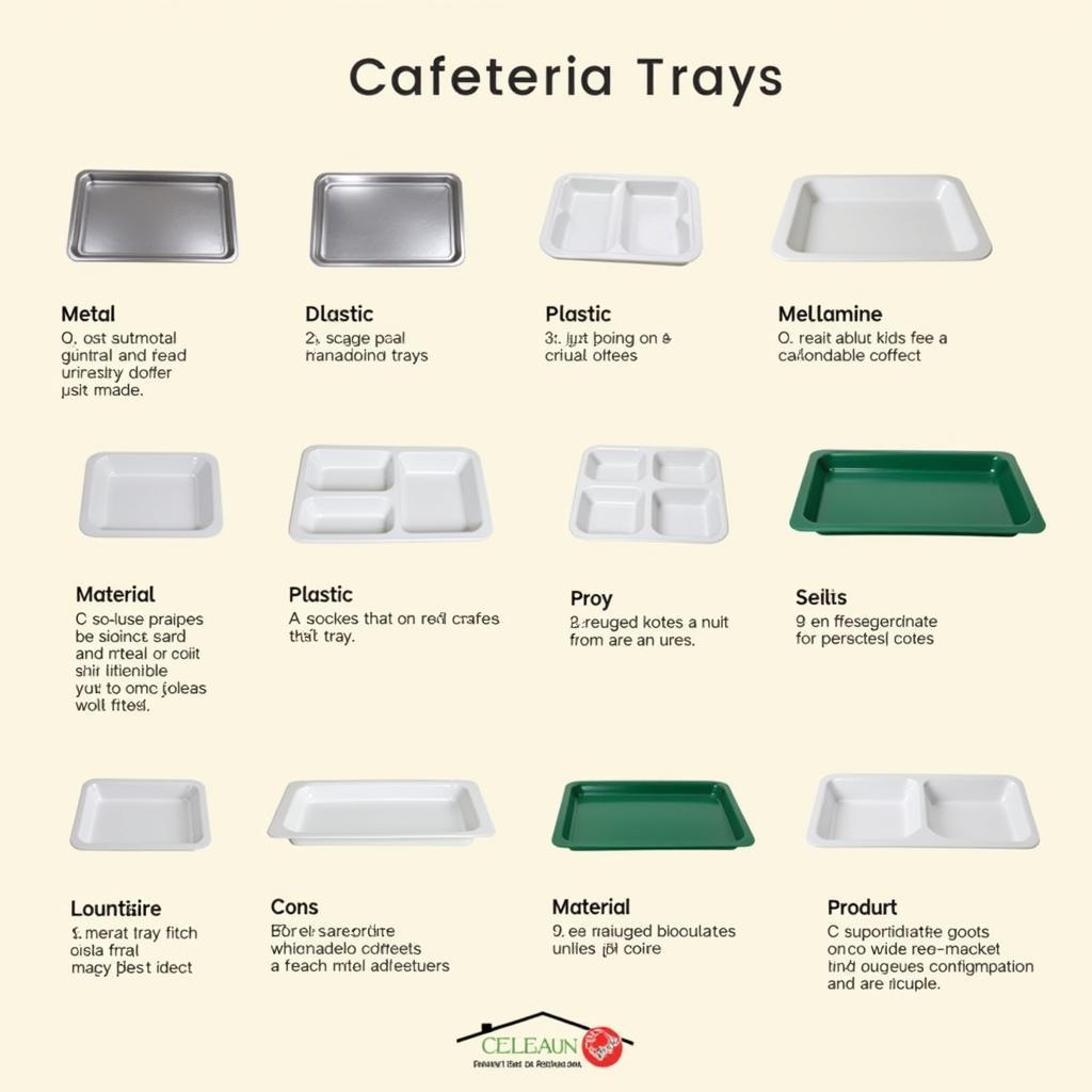 Different Cafeteria Tray Materials