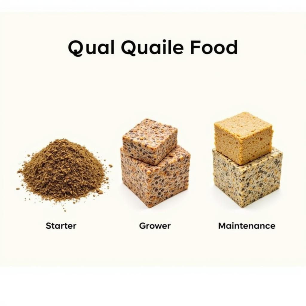 Variety of Quail Block Food options