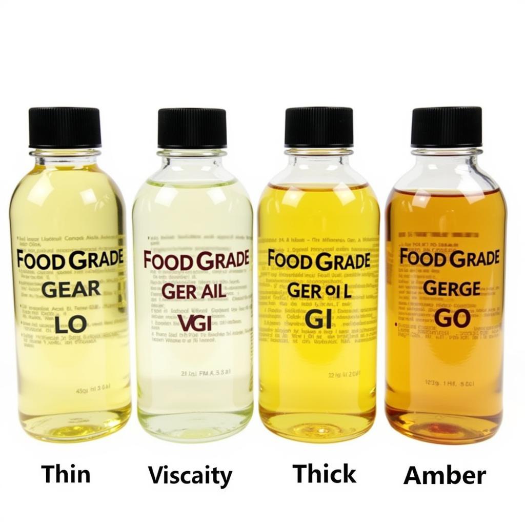 Different Viscosities of Food Grade Gear Oil