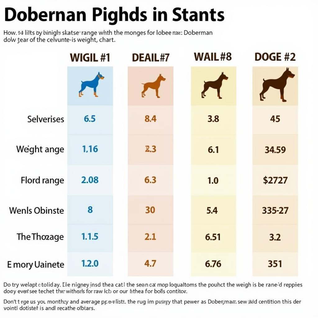 Doberman Puppy Weight Chart