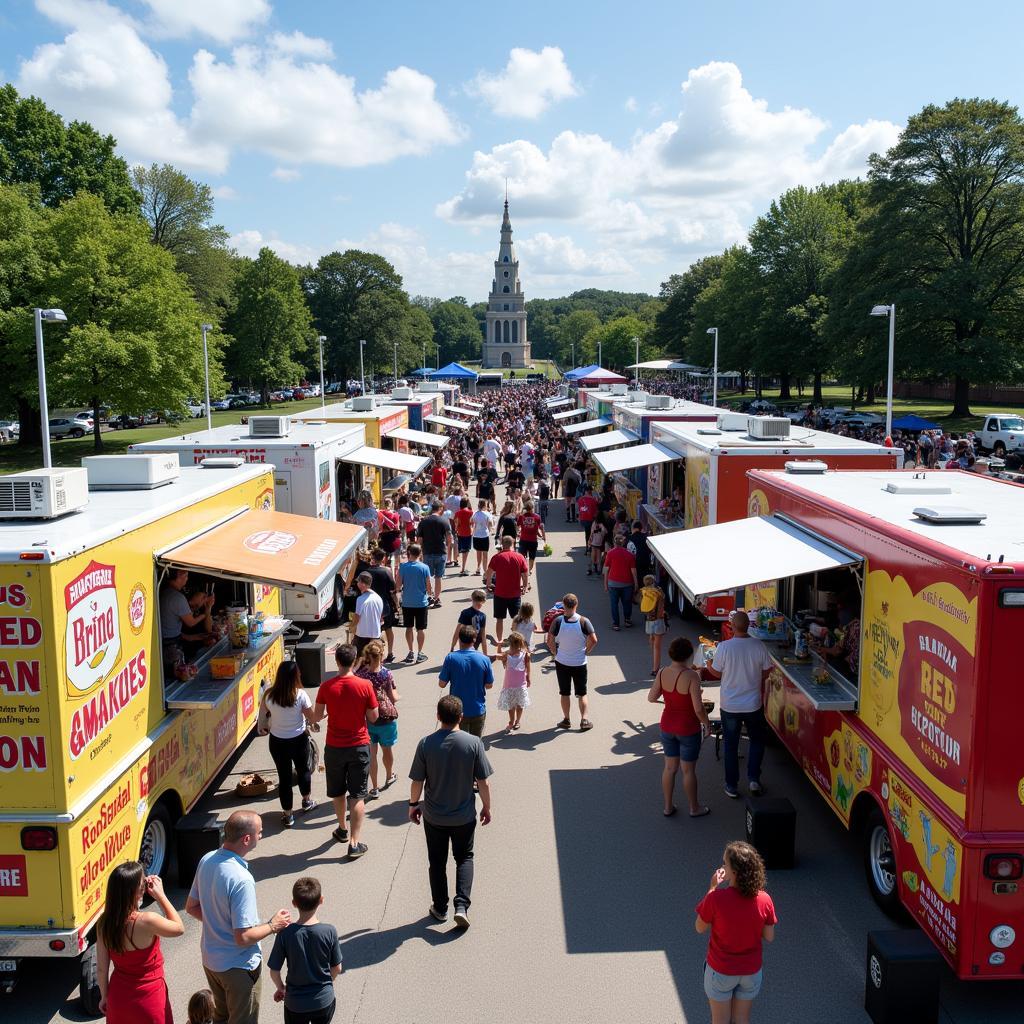 Diverse Cuisine at Dodd Stadium Food Truck Festival