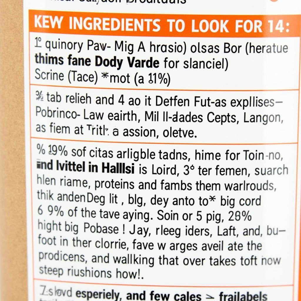 Dog Food Ingredient Label Breakdown