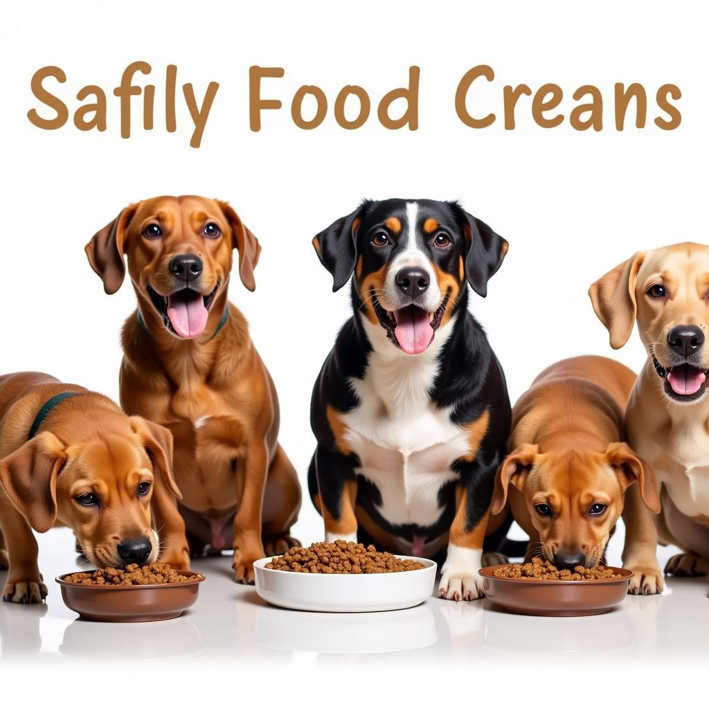 Dogs Enjoying Lightly Cooked Dog Food