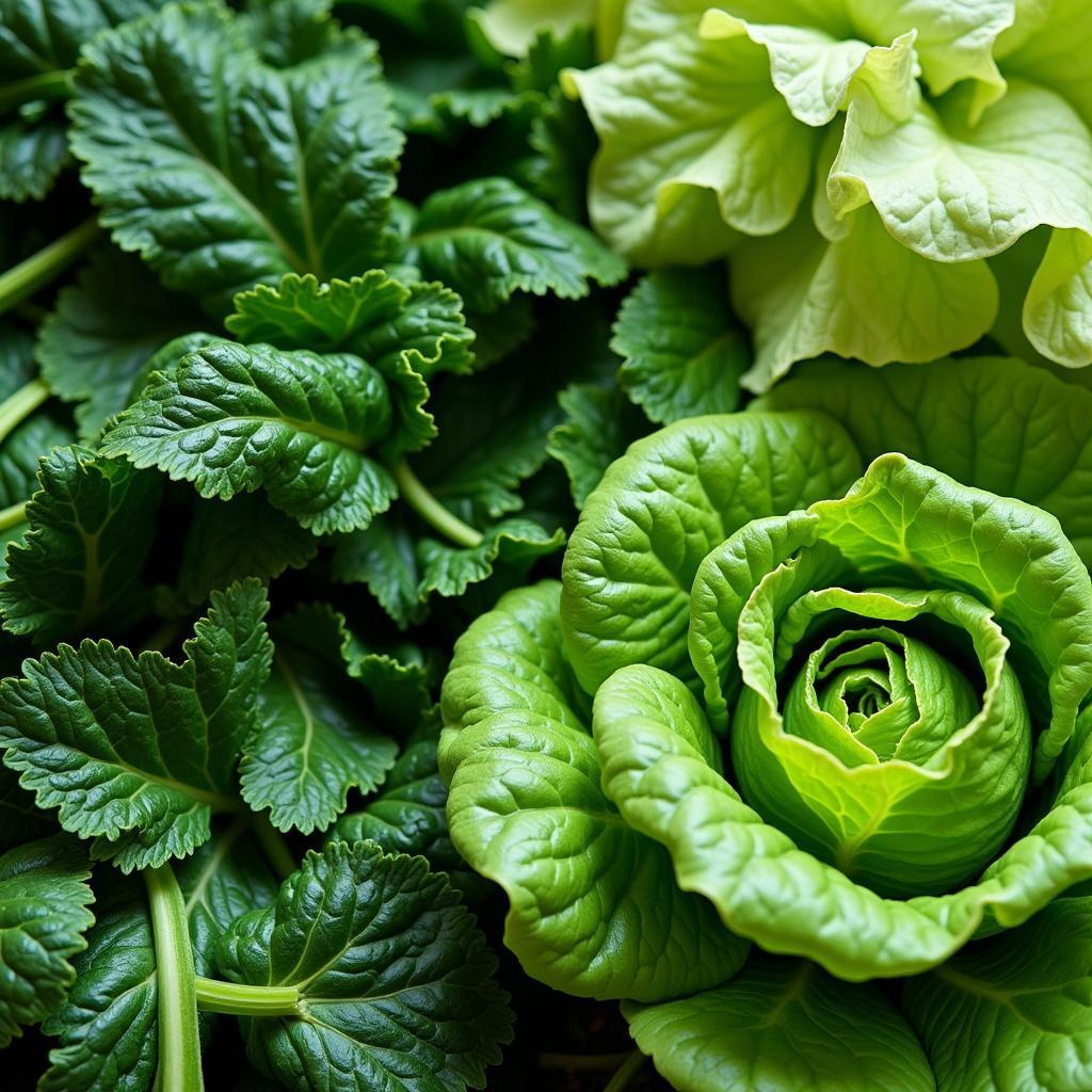 Leafy greens like spinach and kale are packed with nutrients.