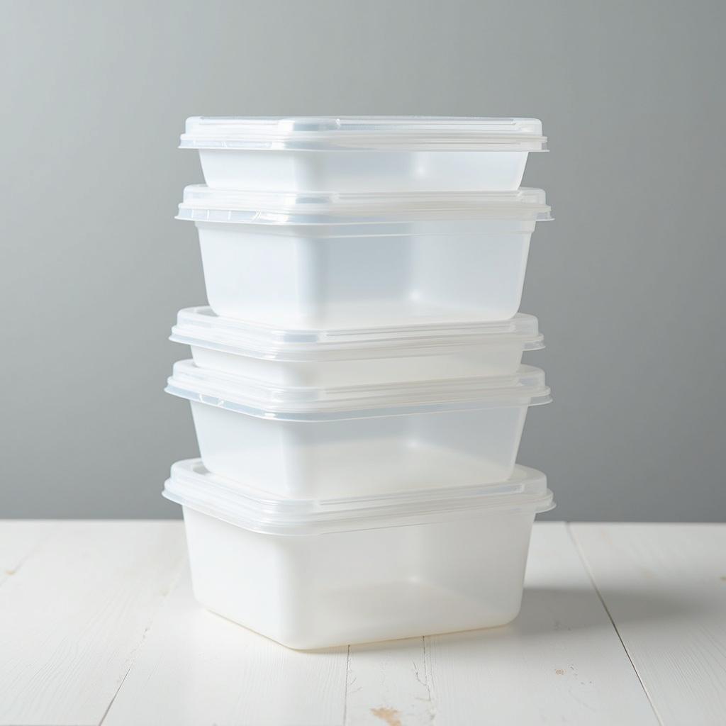 Durable Square Plastic Food Containers