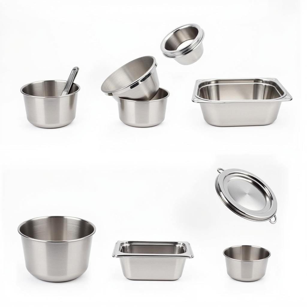 Durable stainless steel food containers for everyday use