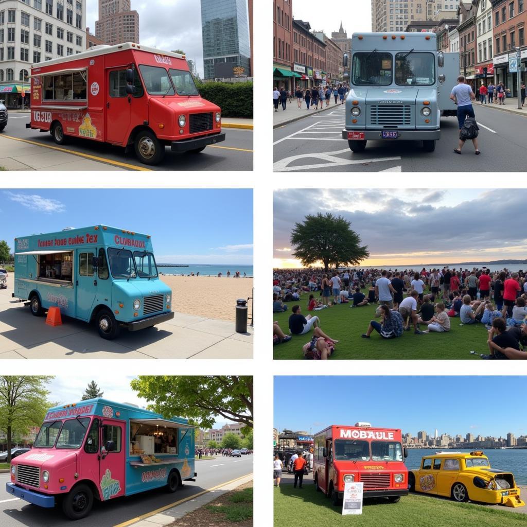 East Coast Food Trucks in Various Locations