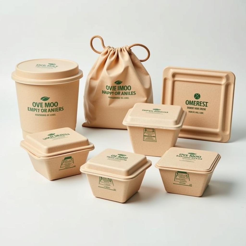 Eco-friendly personalised deli food containers with sustainable materials and branding