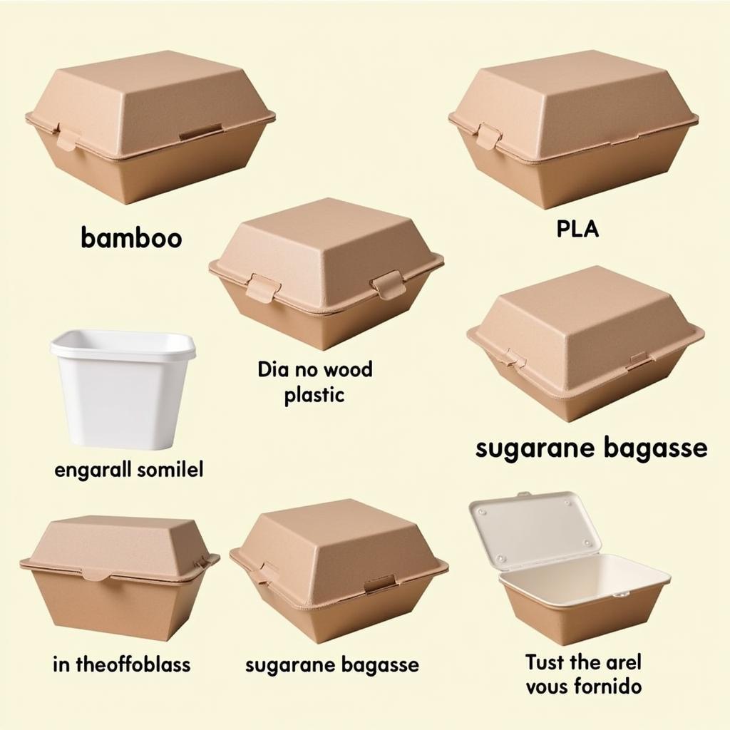 Biodegradable and compostable takeout food containers