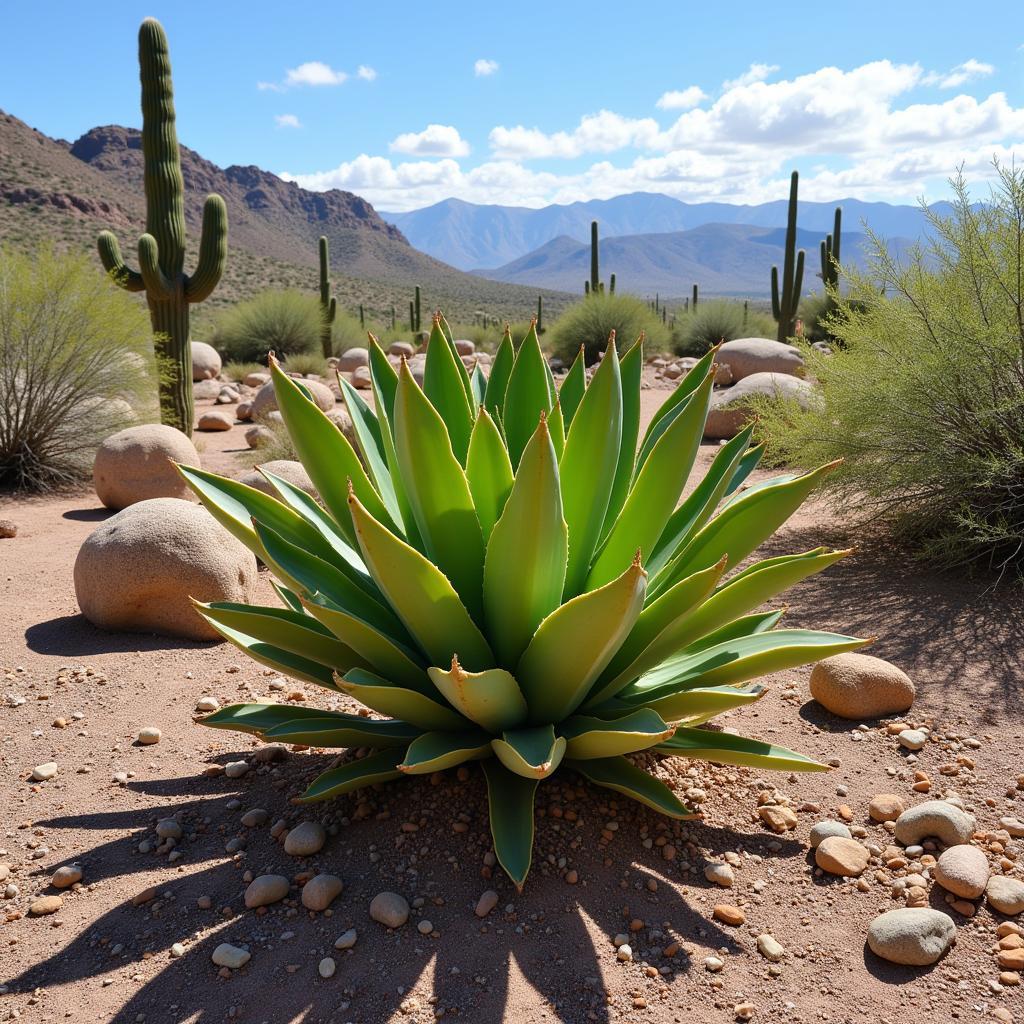 Elephant Food Plant in its natural Sonoran Desert habitat