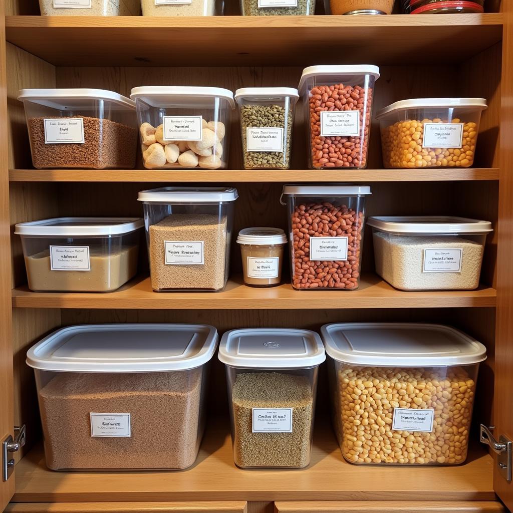 Organizing emergency food supplies for optimal shelf life