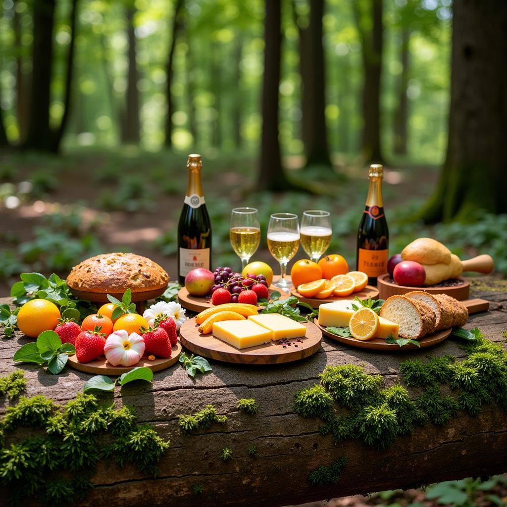 Enchanted Forest Picnic Spread