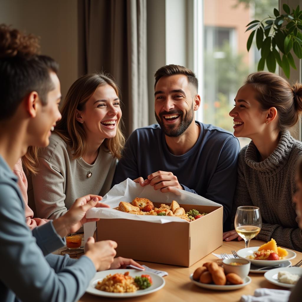 Enjoying an International Food Box Experience