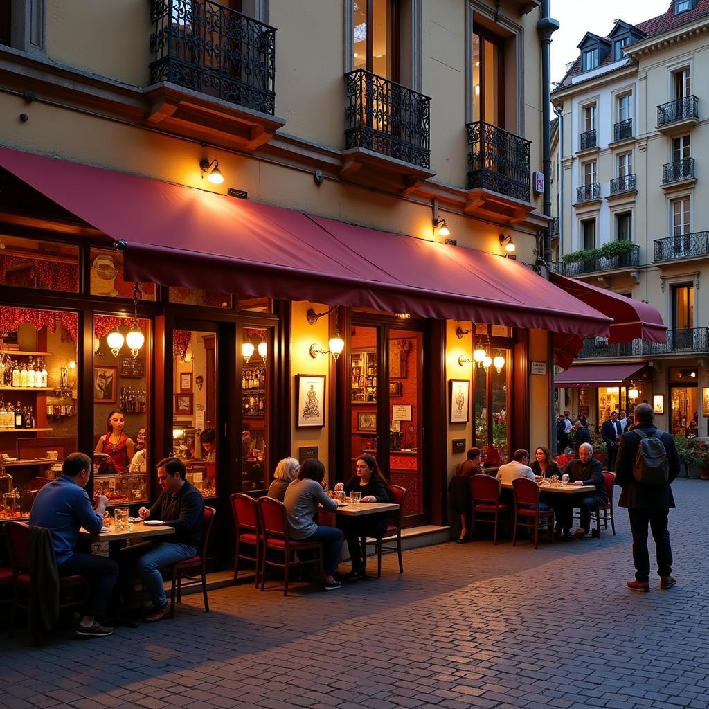 Indian Restaurant in a European City