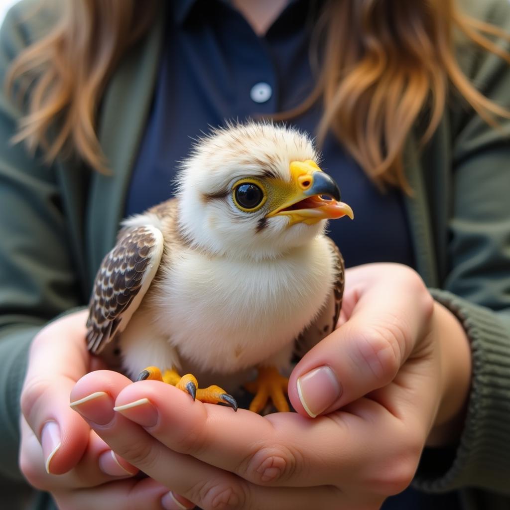 Day-old Chicks as Falconry Food