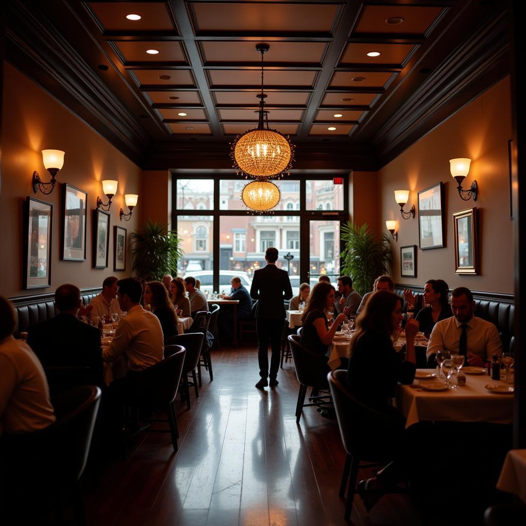 Elegant Falls City Restaurant Interior