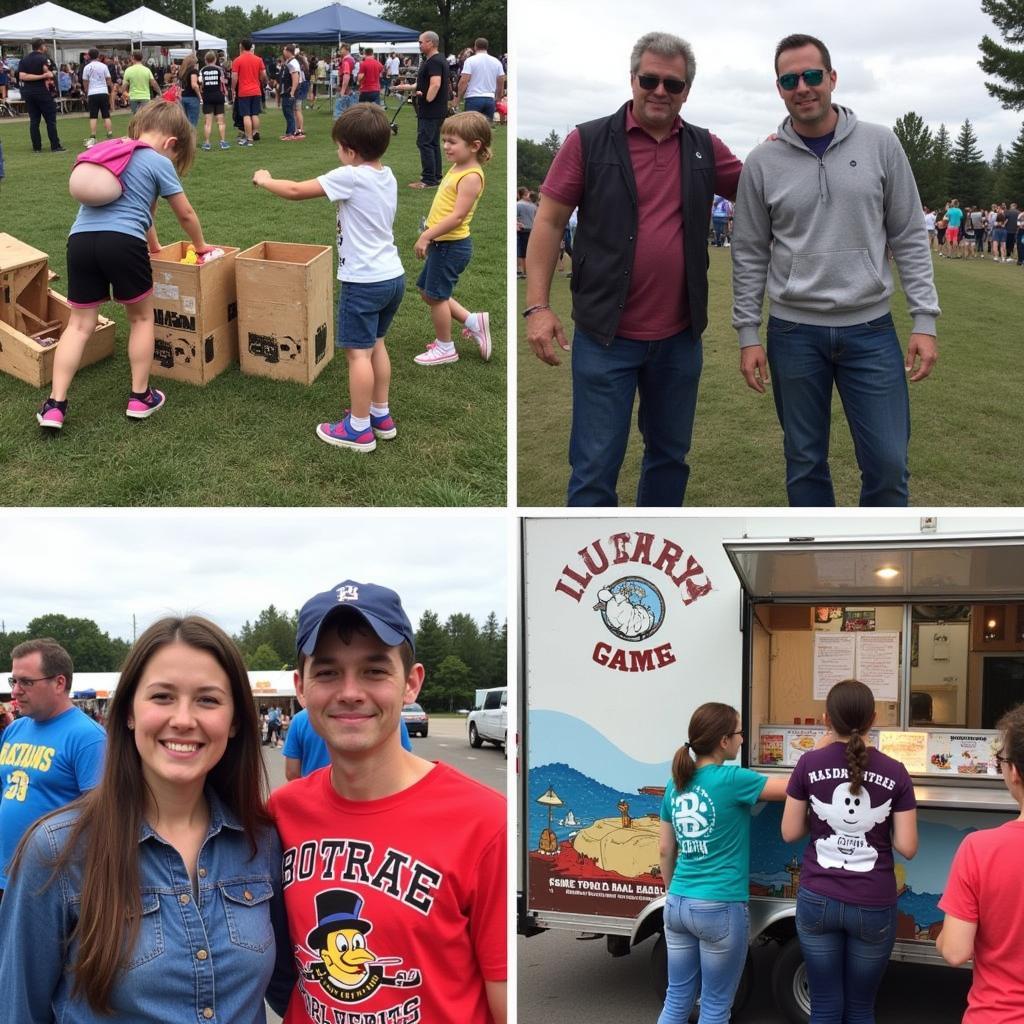 Families enjoying food and activities at the Fond du Lac Food Truck Festival