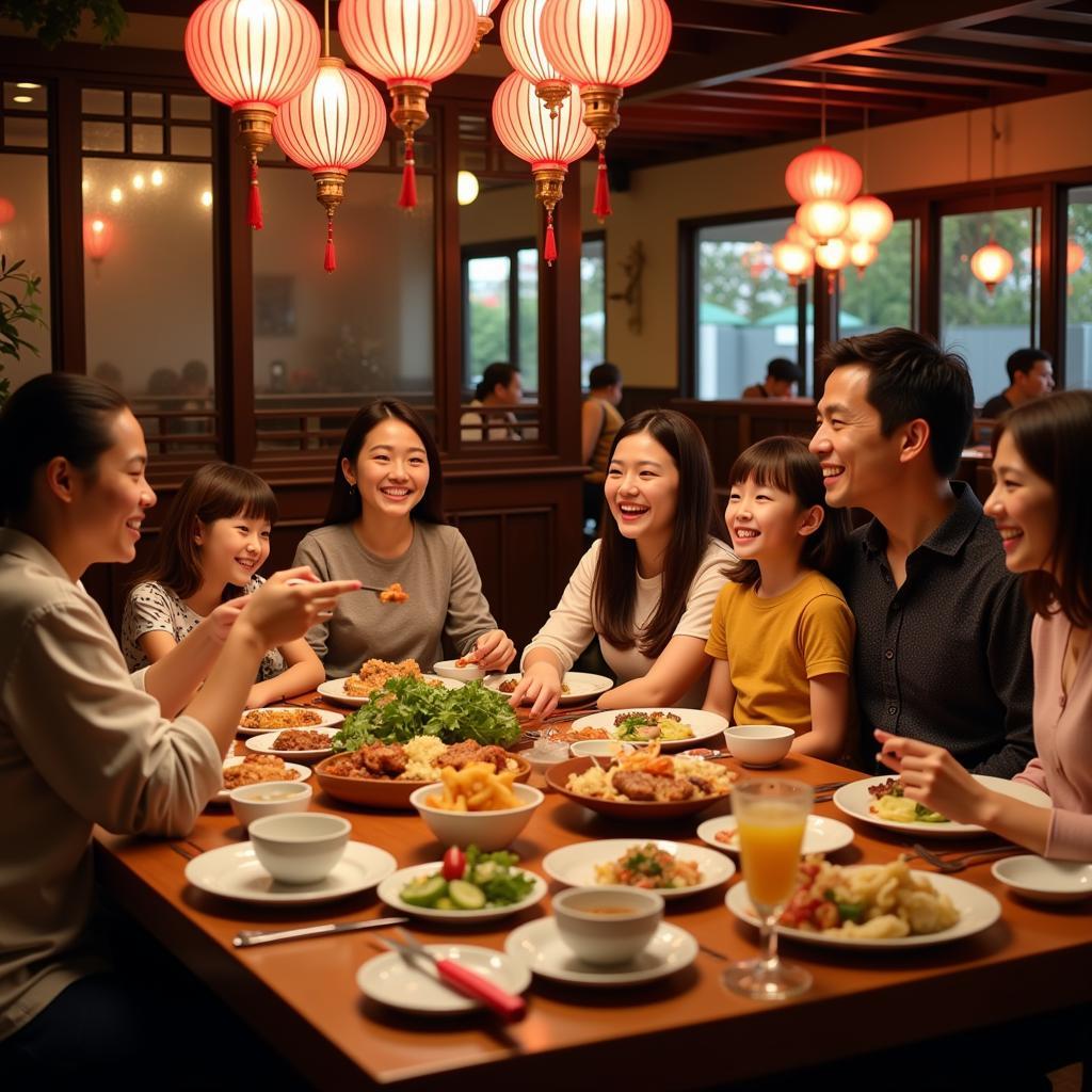 Family Dining at a Chinese Restaurant in Greenacres