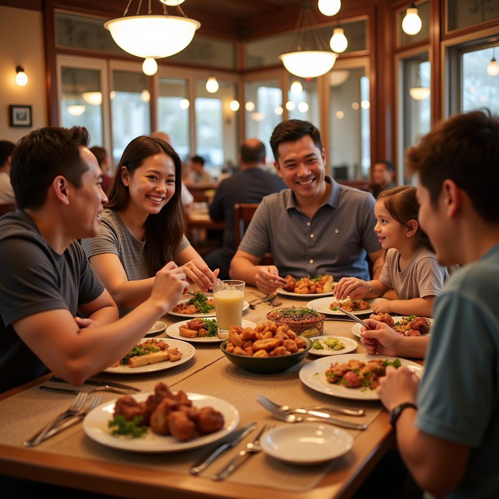 Family Dining at Chinese Restaurant in Tarpon Springs