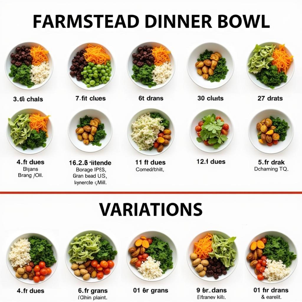 Different Variations of the Farmstead Dinner Bowl