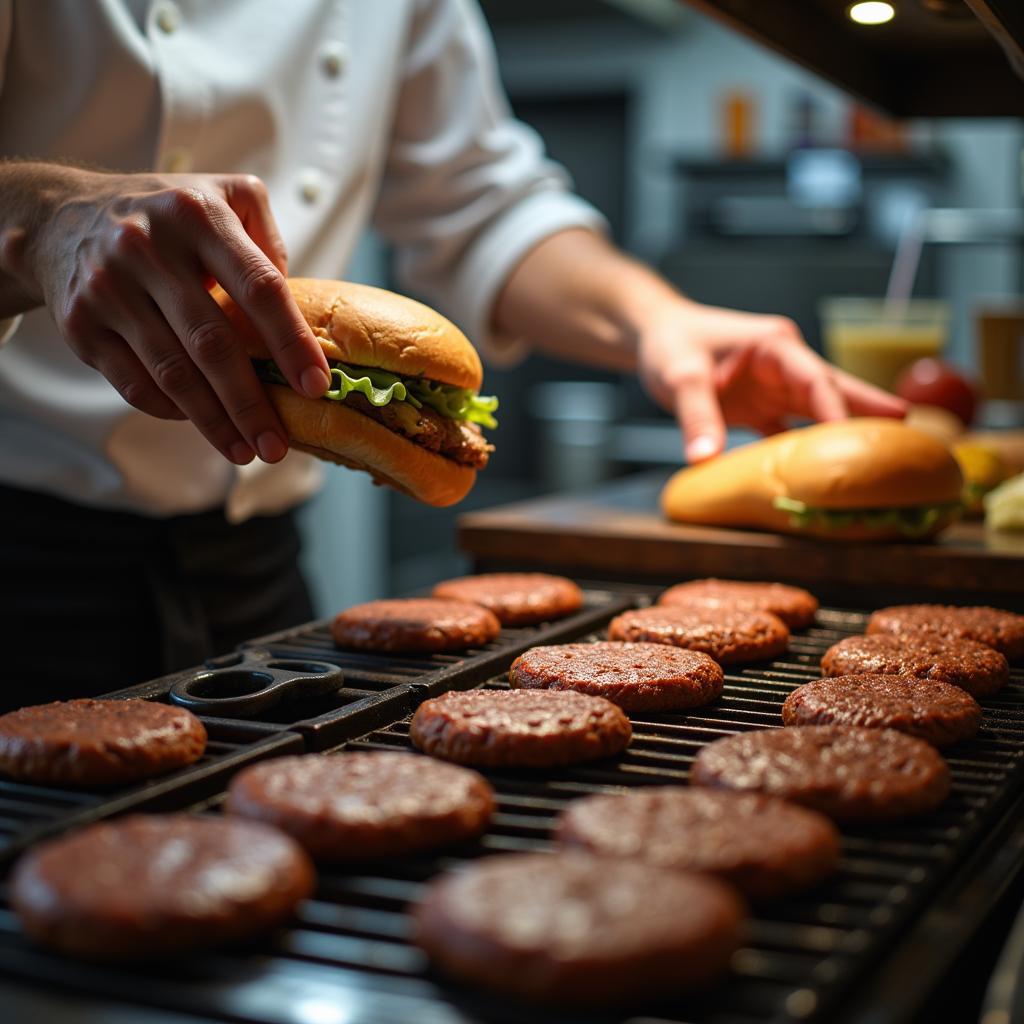 Fast Food Cook Multitasking