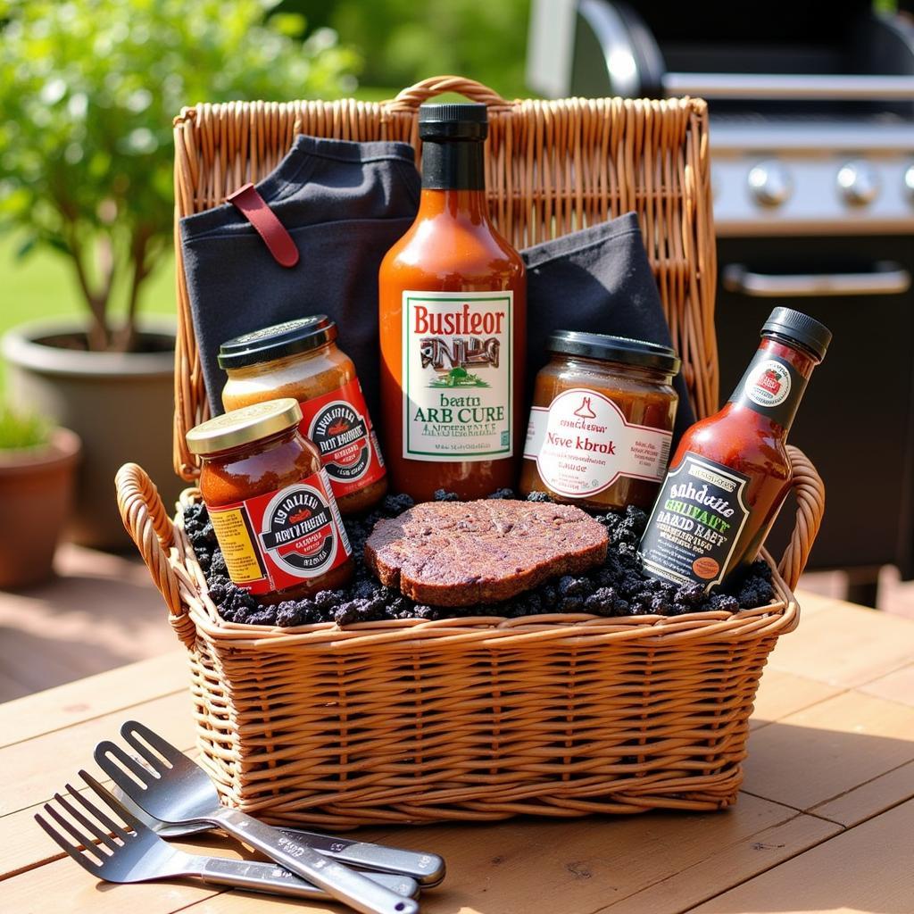 Father's Day food basket for the grill master