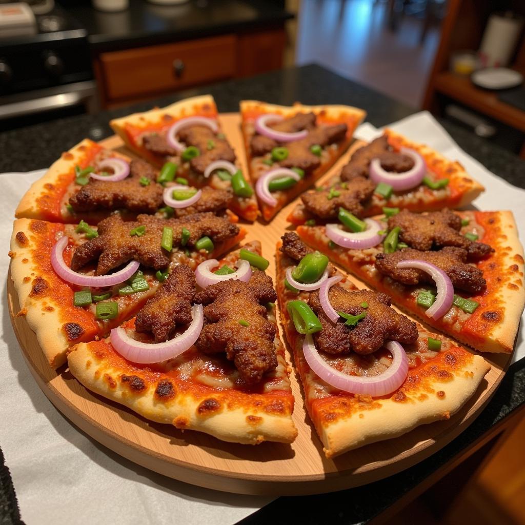 Filipino Fusion Lechon Kawali Pizza