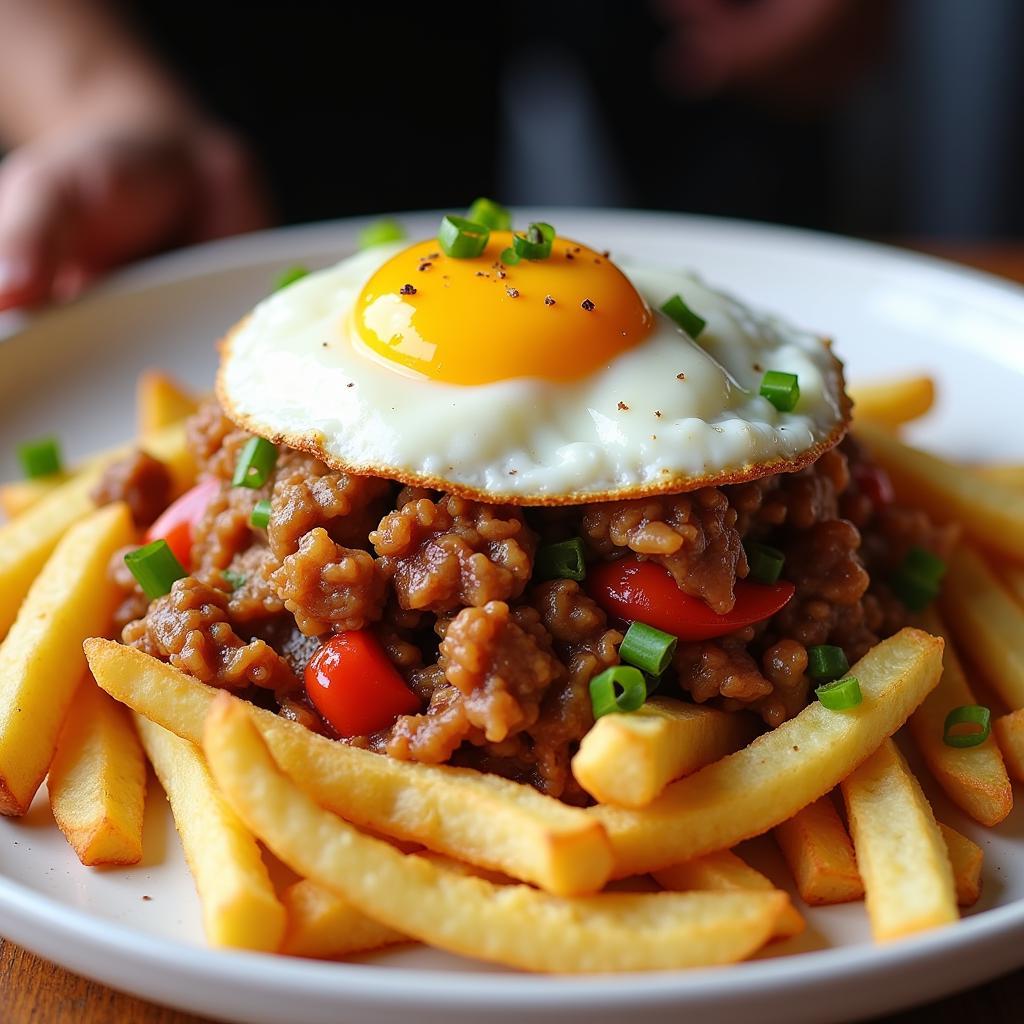 Filipino Fusion Sisig Fries