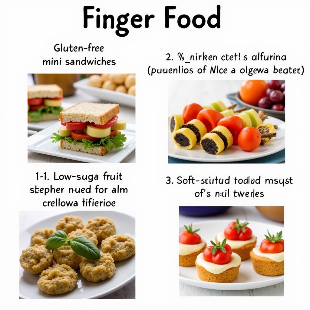 Adapting Finger Foods for Specific Dietary Needs of Elderly