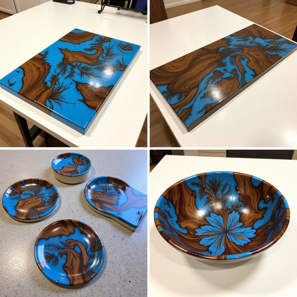 Examples of Finished Food Safe Epoxy Projects