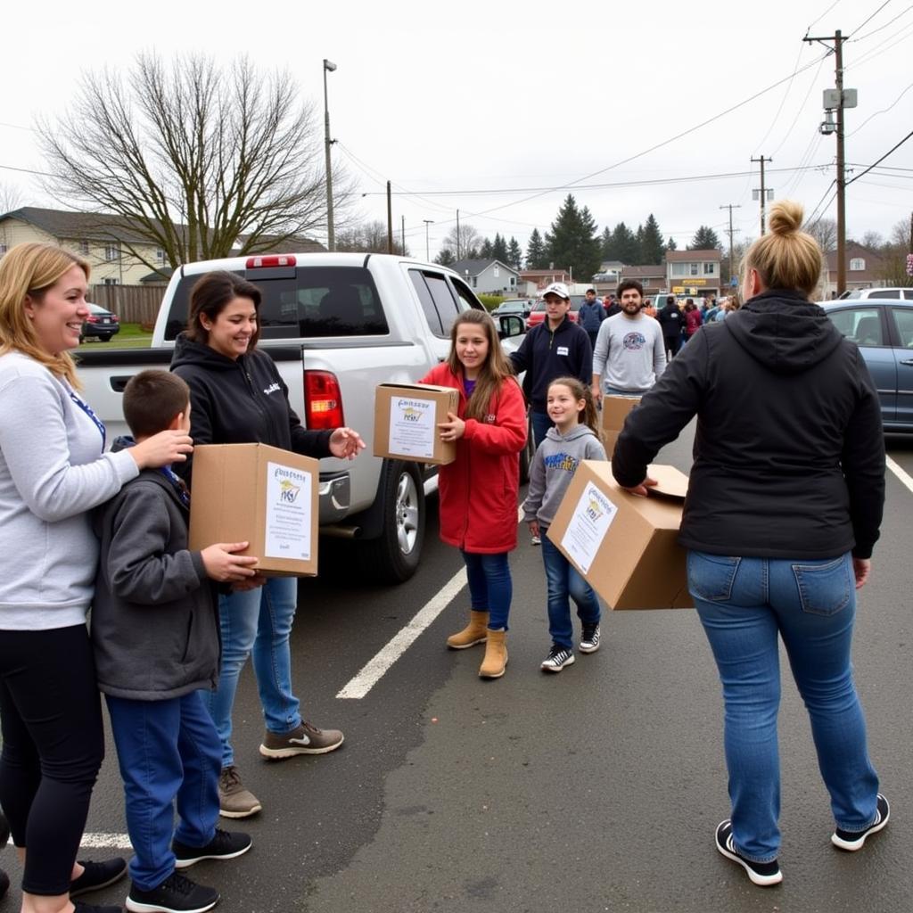 Food Bank Coos Bay Distribution to Families