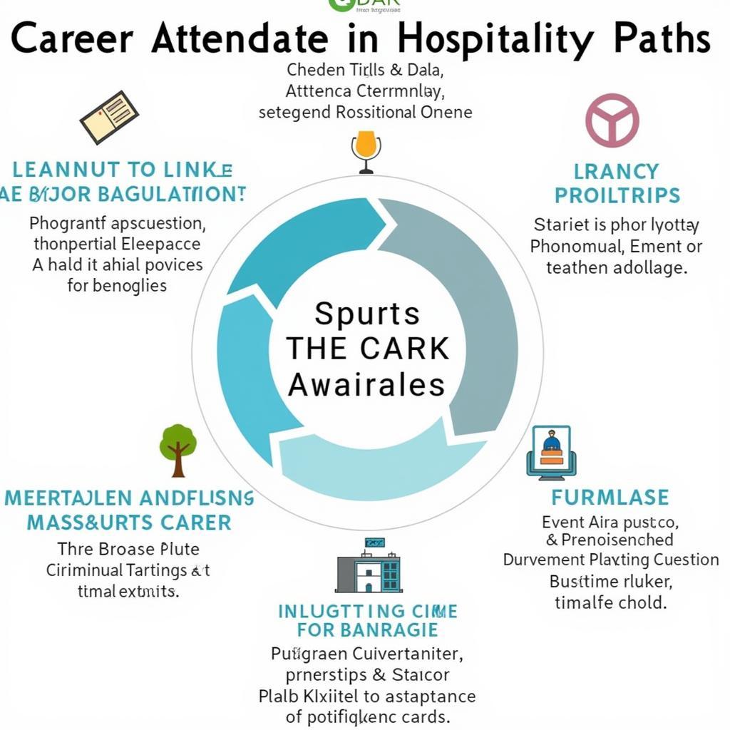 Chart showcasing potential career paths for a food and beverage attendant