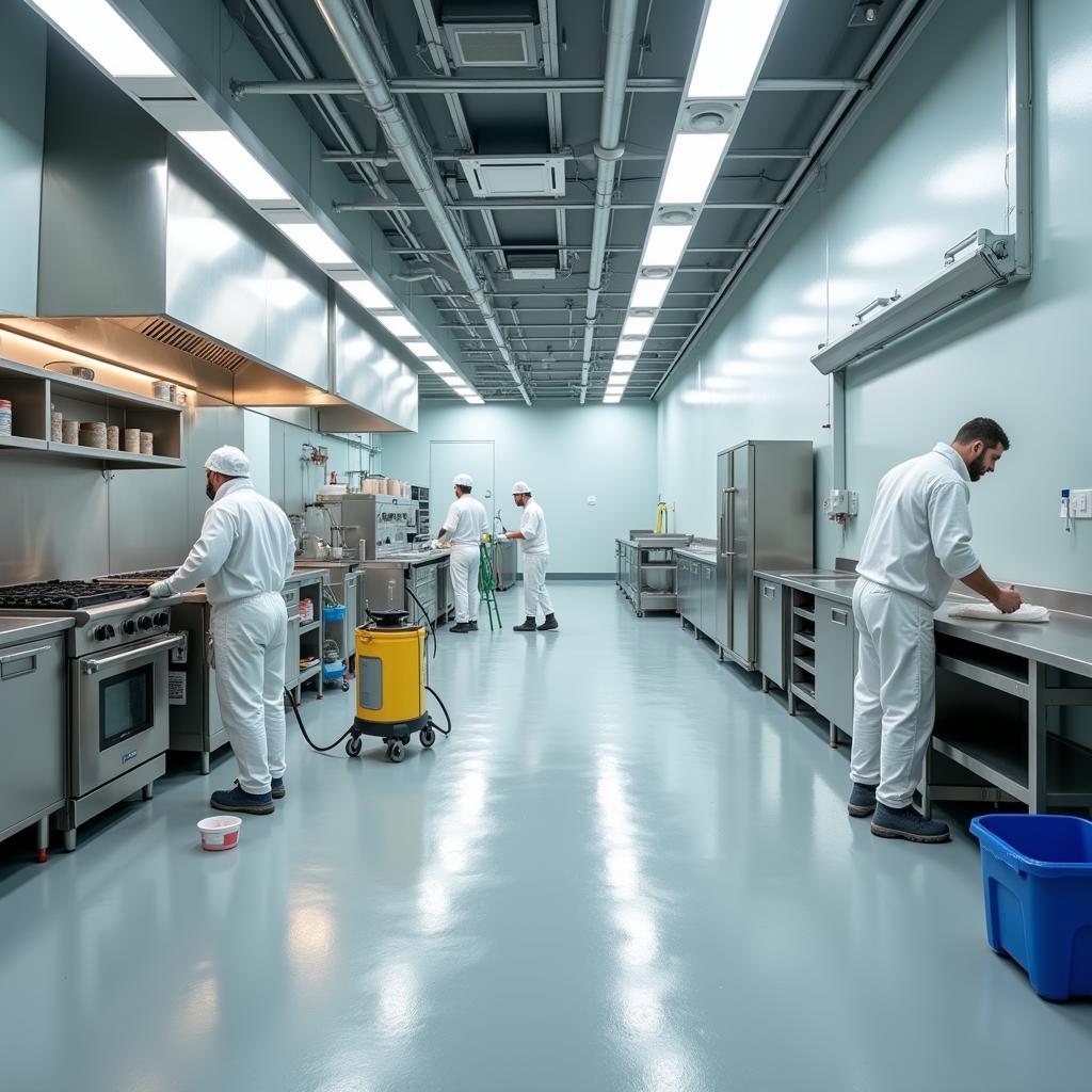 Professional Food and Beverage Facility Painting Process