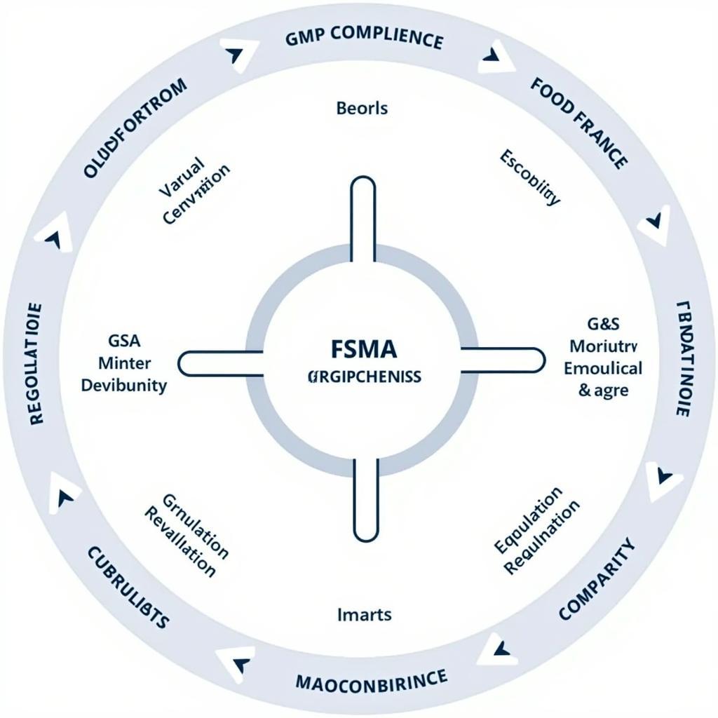 Food and Beverage Industry Regulations and Compliance Diagram