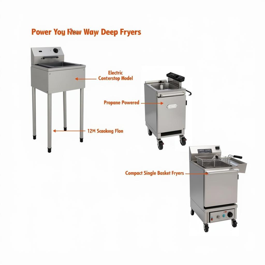 Different Types of Food Cart Deep Fryers