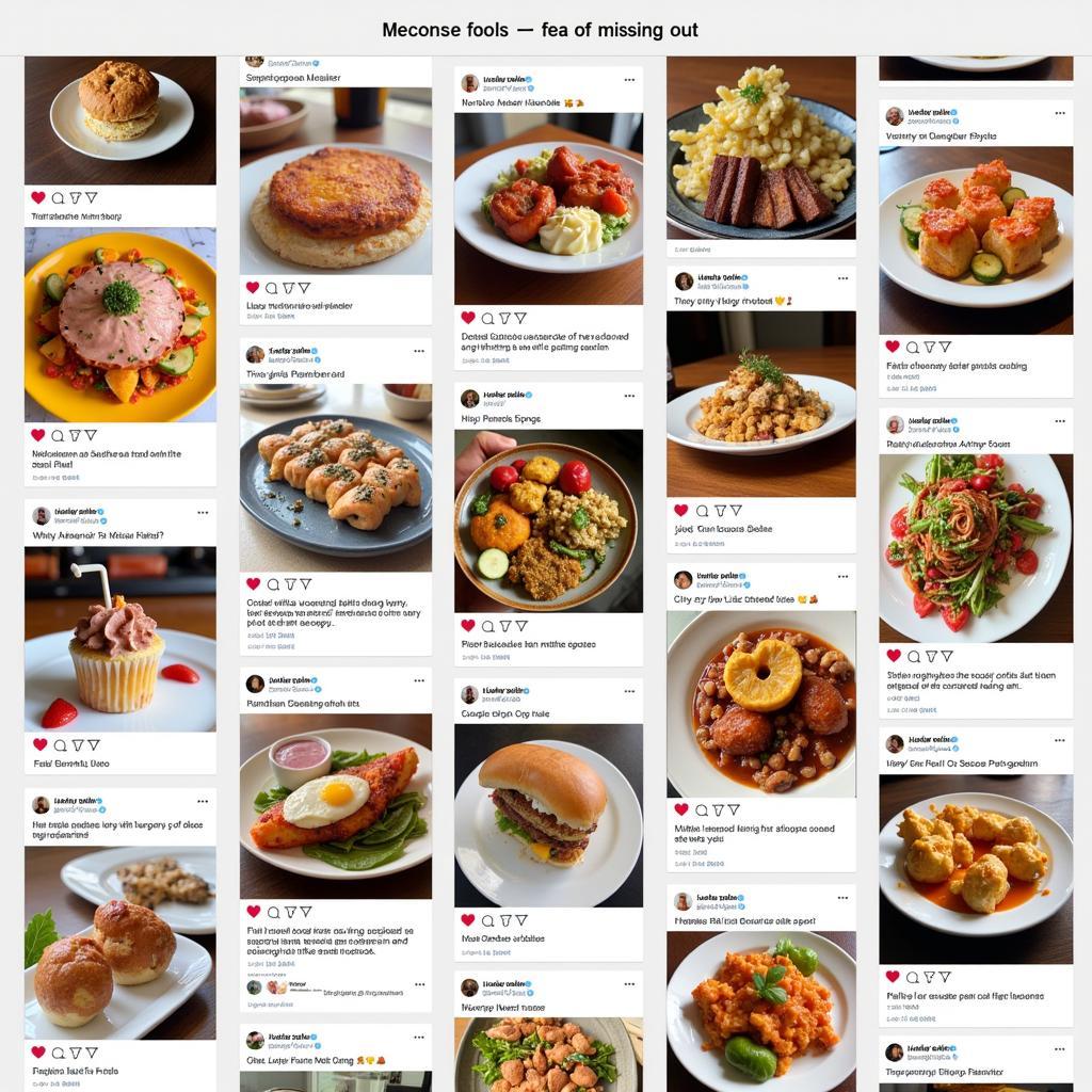 Food FOMO Driven by Social Media