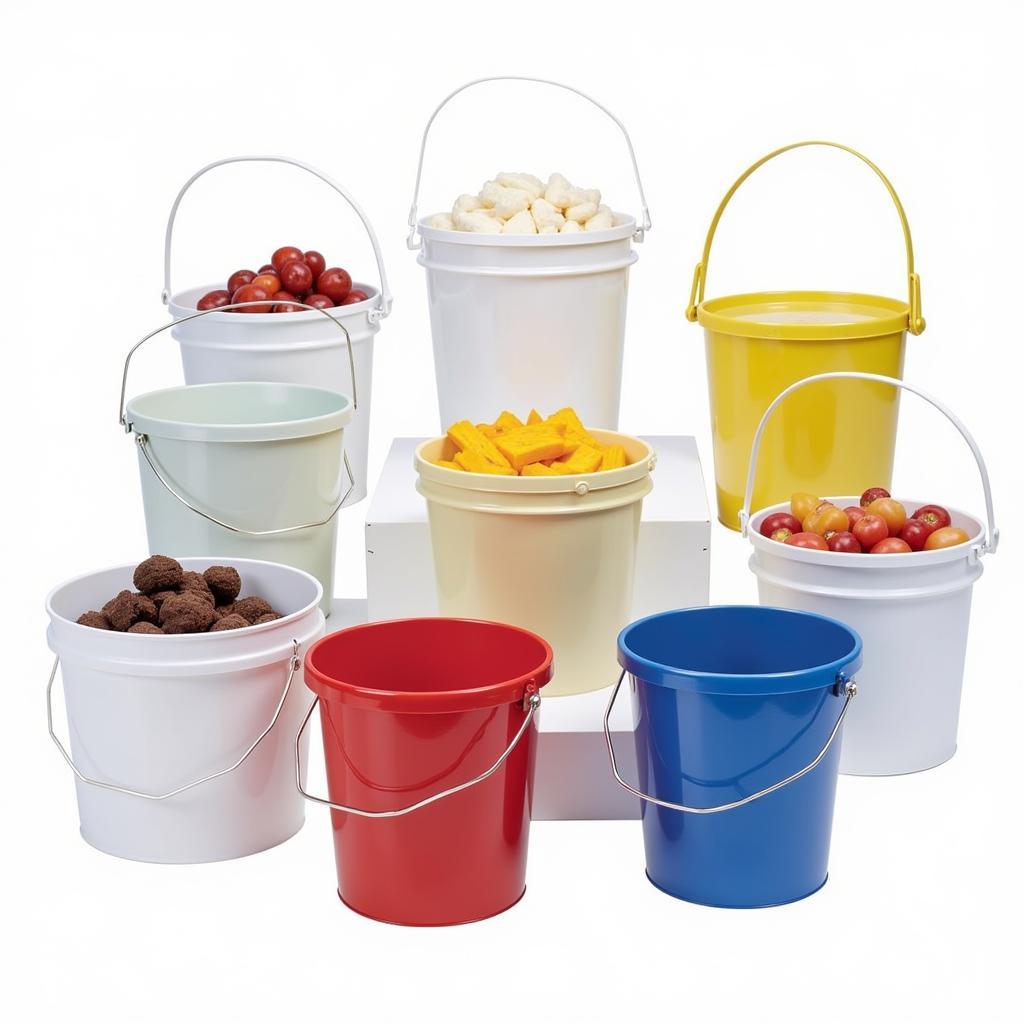 Various Food Grade 1 Gallon Buckets