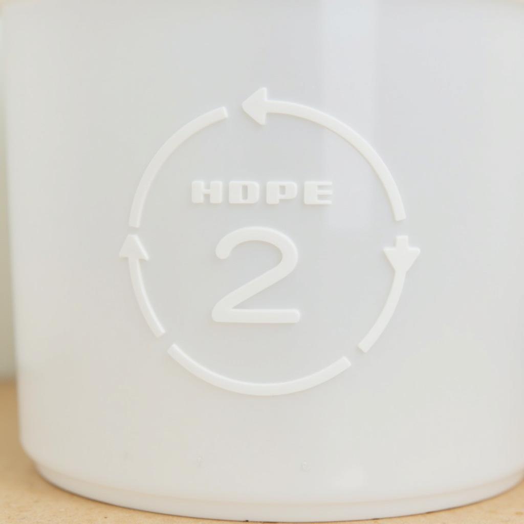 Food Grade 5 Gallon Bucket with HDPE 2 Symbol