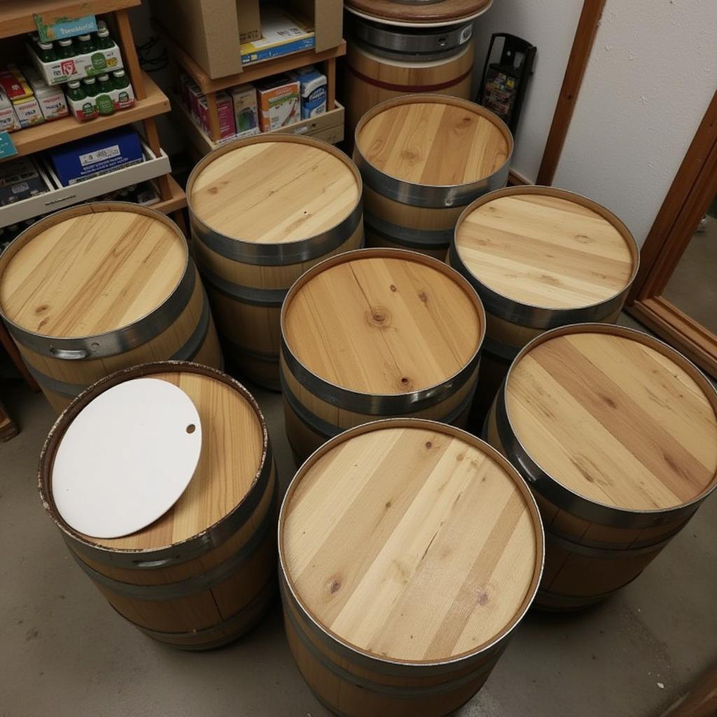 Food Grade 55 Gallon Barrel Storage