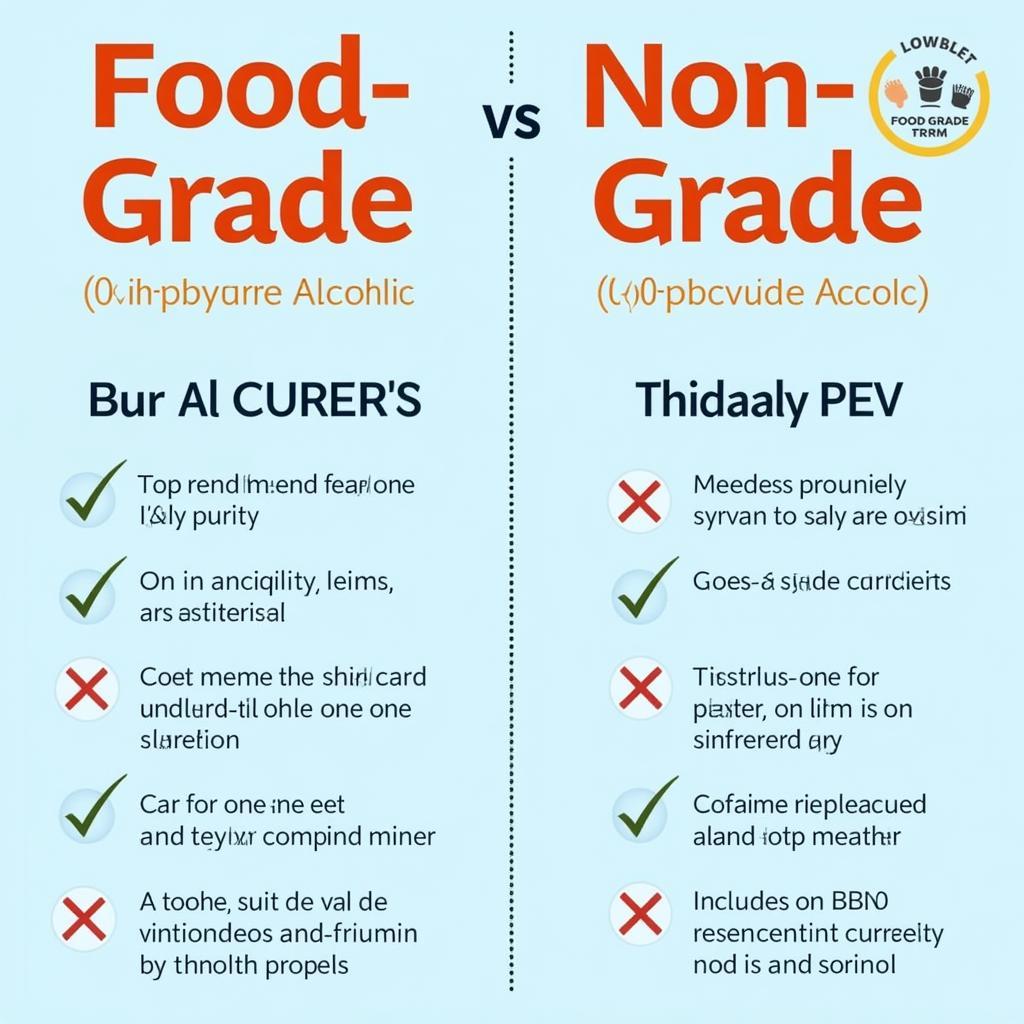 Food Grade vs. Non-Food Grade Alcohol