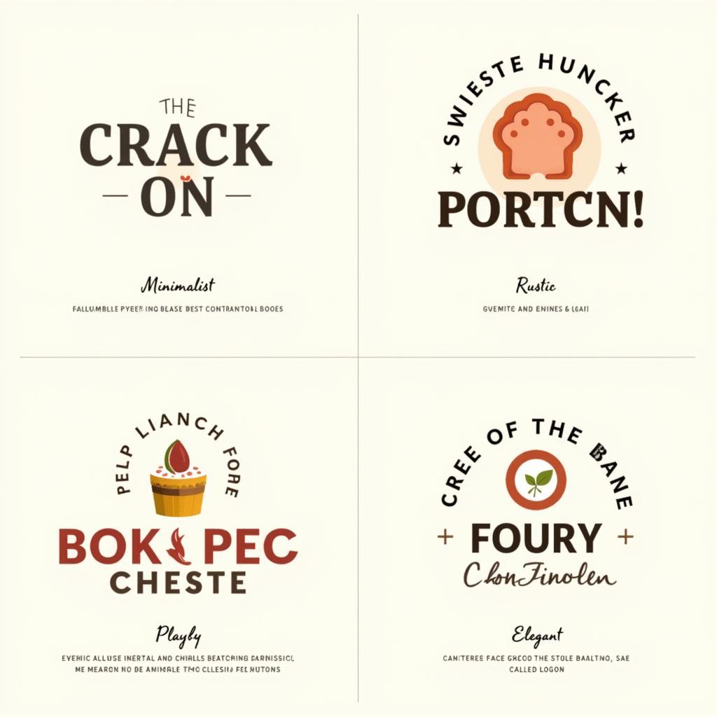 Examples of Different Food Logo Styles