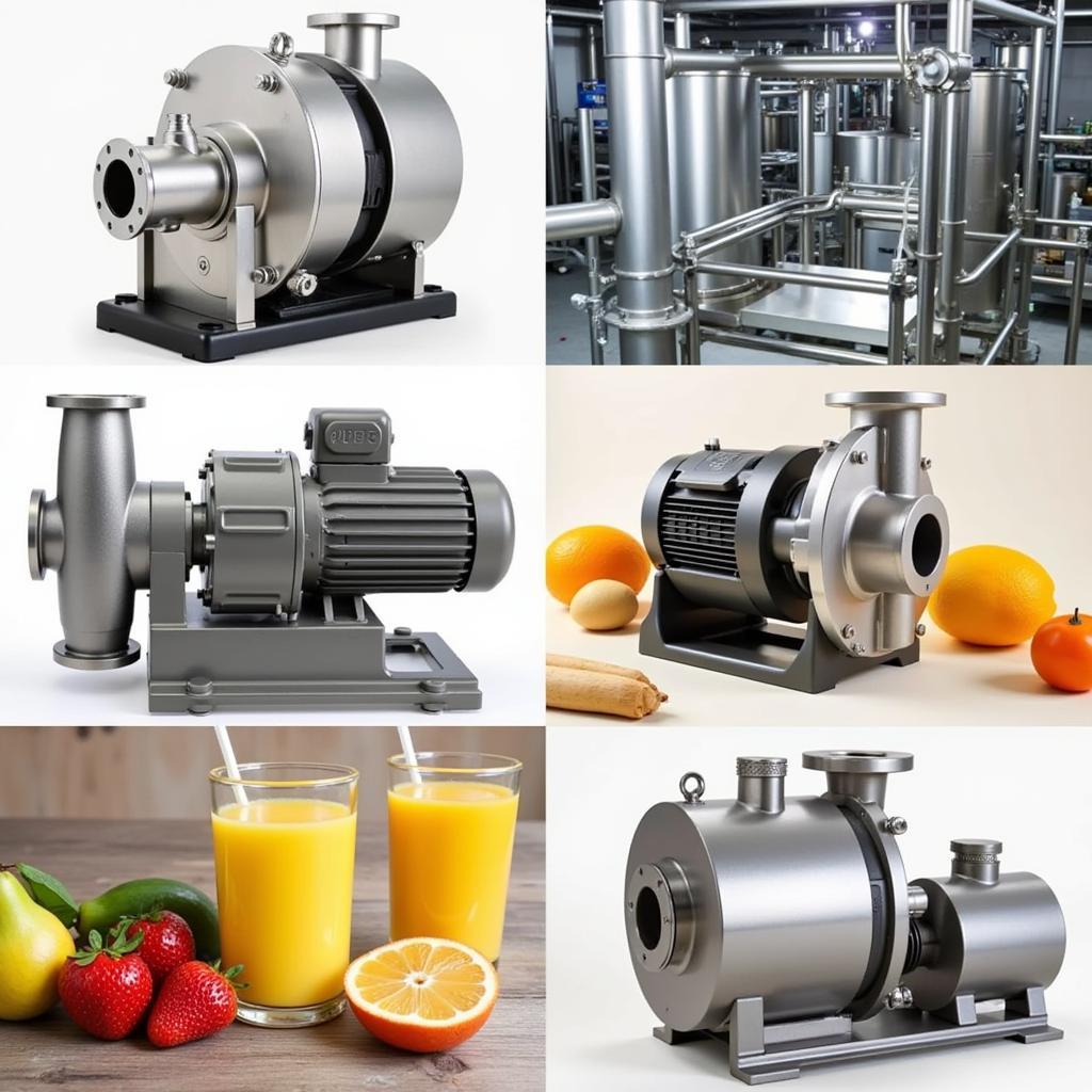 Food processing pumps handling various food products