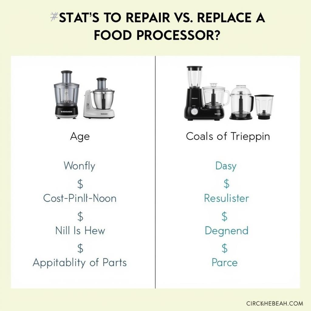 Repairing vs. Replacing a Food Processor