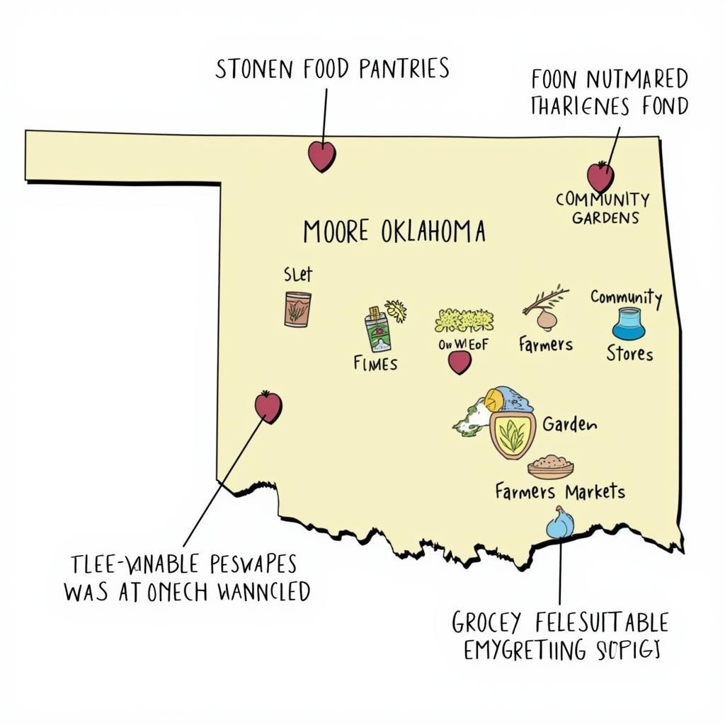 Moore Food Resource Map