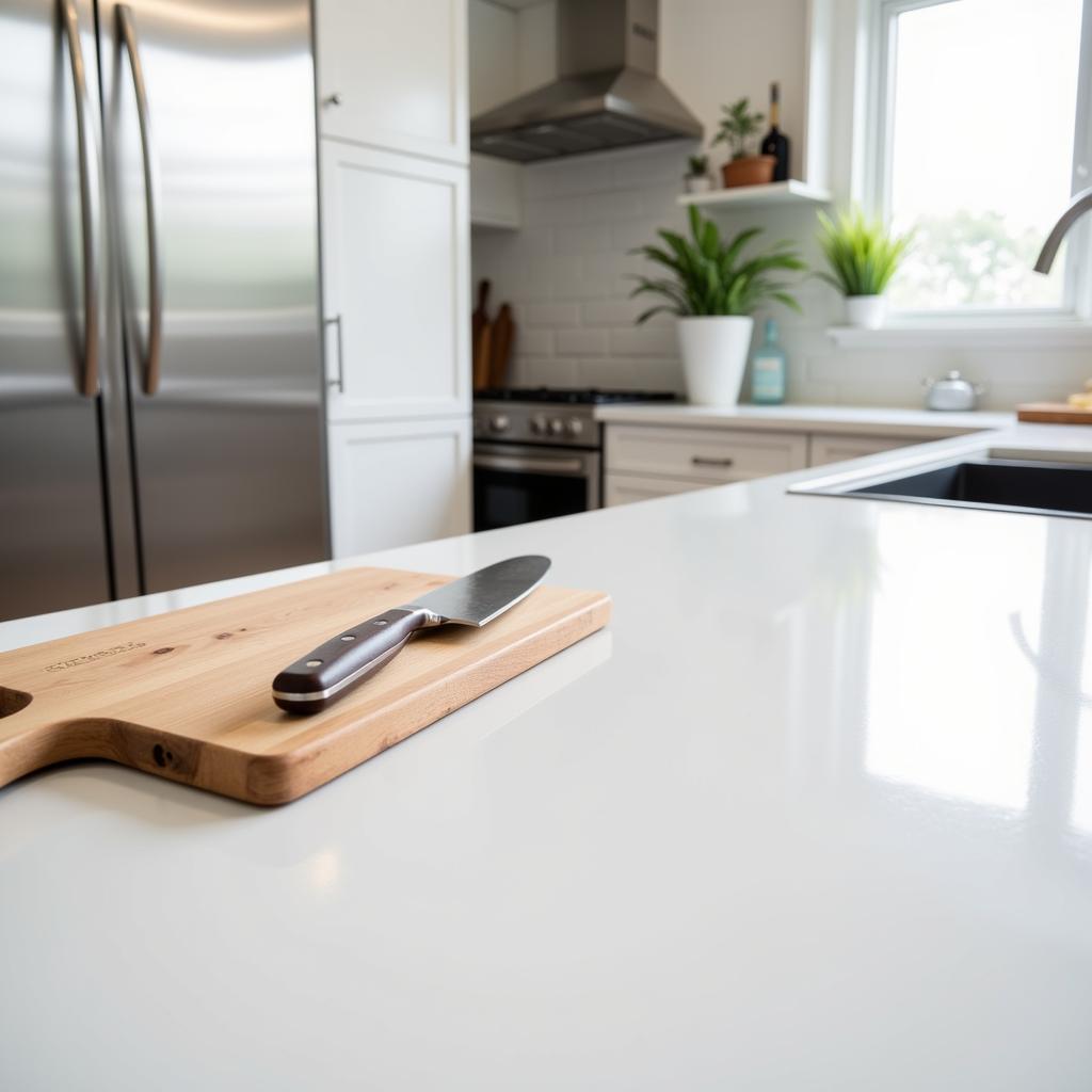 Food Safe Epoxy Paint Applied to a Kitchen Countertop