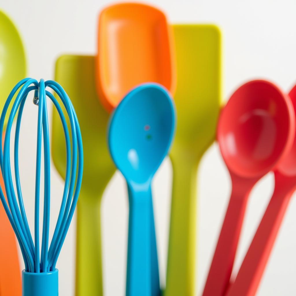 Food-safe powder coating applied on kitchen utensils