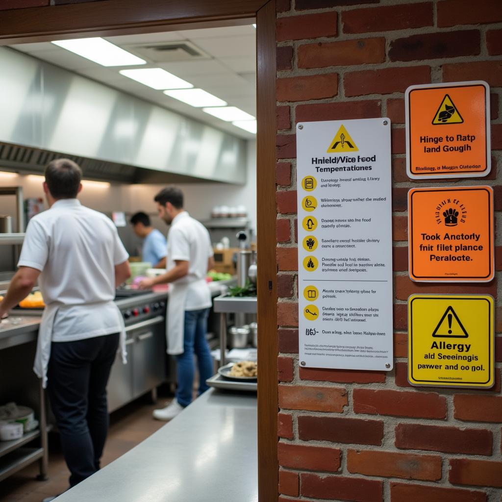 Essential Food Safety Signs in a Commercial Kitchen