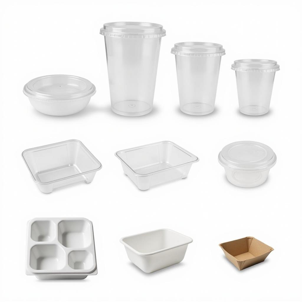 Various Types of Food Sample Containers